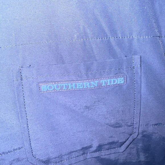 Southern Tide Navy Blue & Yellow Reversible Gilet Vest Size M - Picture 4 of 12